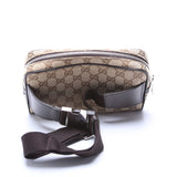 Gucci GG Canvas Belt Brown Bag