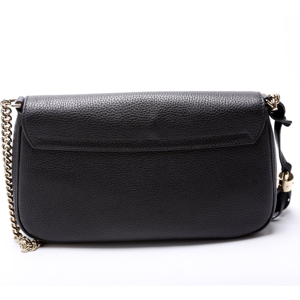 Gucci 336752 Soho Chain Crossbody Medium Black Bag