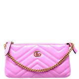 Gucci 443129 GG Marmont Mini Chain Purple Bag