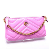 Gucci 443129 GG Marmont Mini Chain Purple Bag