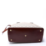 Gucci 429147 GG Supreme Fold Over Tote Brown Bag