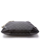 Gucci 196140 GG Canvas Capri Chain Shoulder Black Bag