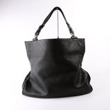 Gucci 751516 Blondie Medium Leather Tote Black Bag