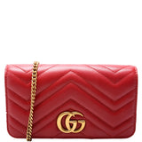 Gucci 488426 GG Marmont Mini Red Bag