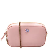 Gucci 795726 GG Marmont Leather Super Mini Shoulder Pink Bag
