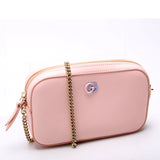 Gucci 795726 GG Marmont Leather Super Mini Shoulder Pink Bag