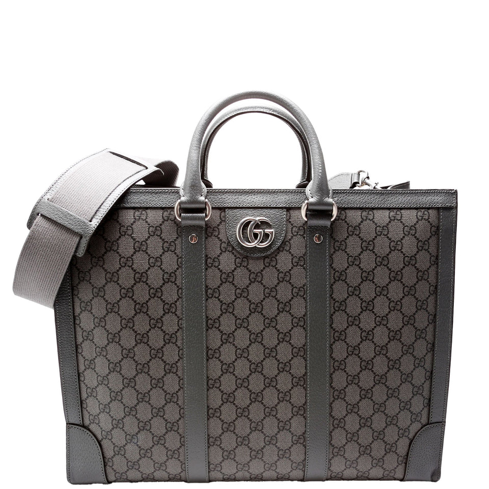 Gucci 724665 GG Supreme Ophidia Large Tote Grey Bag