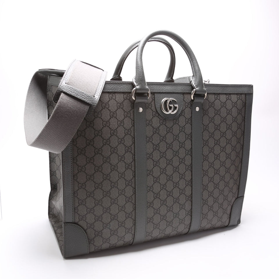 Gucci 724665 GG Supreme Ophidia Large Tote Grey Bag