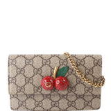 Gucci 481291 GG Supreme Cherries Mini Bag