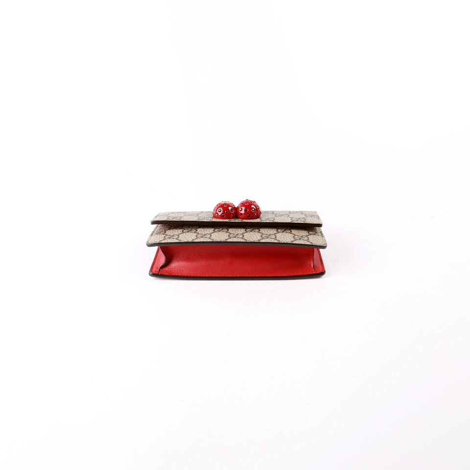Gucci 481291 GG Supreme Cherries Mini Bag
