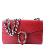 Gucci 400249 Dionysus Leather Shoulder Small Red Bag