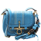 Gucci 263956 Snaffle Bit Small Shoulder Blue Bag