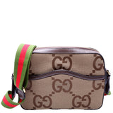 Gucci 675891 Jumbo GG Canvas Messenger Bag