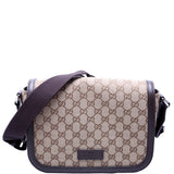 Gucci 449172 GG Canvas Messenger Brown Bag