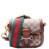 Gucci 384821 GG Canvas Lady Web Small Shoulder Bag