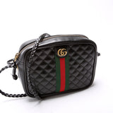 Gucci 536441 Trapuntata Leather Mini Black Bag