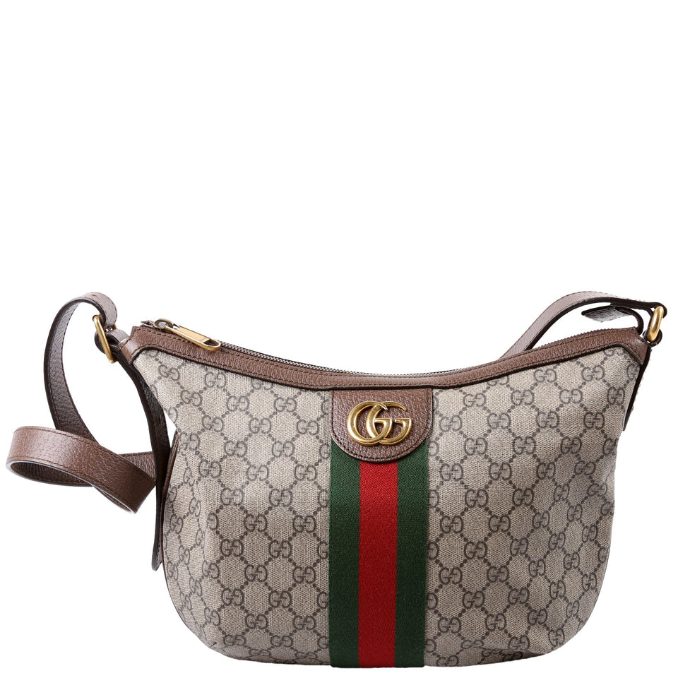 Gucci 598125 Ophidia GG Supreme Small Shoulder Brown Bag