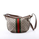 Gucci 598125 Ophidia GG Supreme Small Shoulder Brown Bag