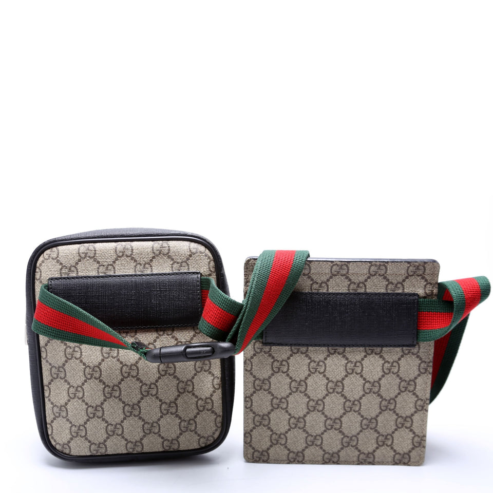 Gucci 450956 GG Supreme Belt Black Bag