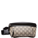 Gucci 450946 GG Supreme Belt Black/Beige Bag