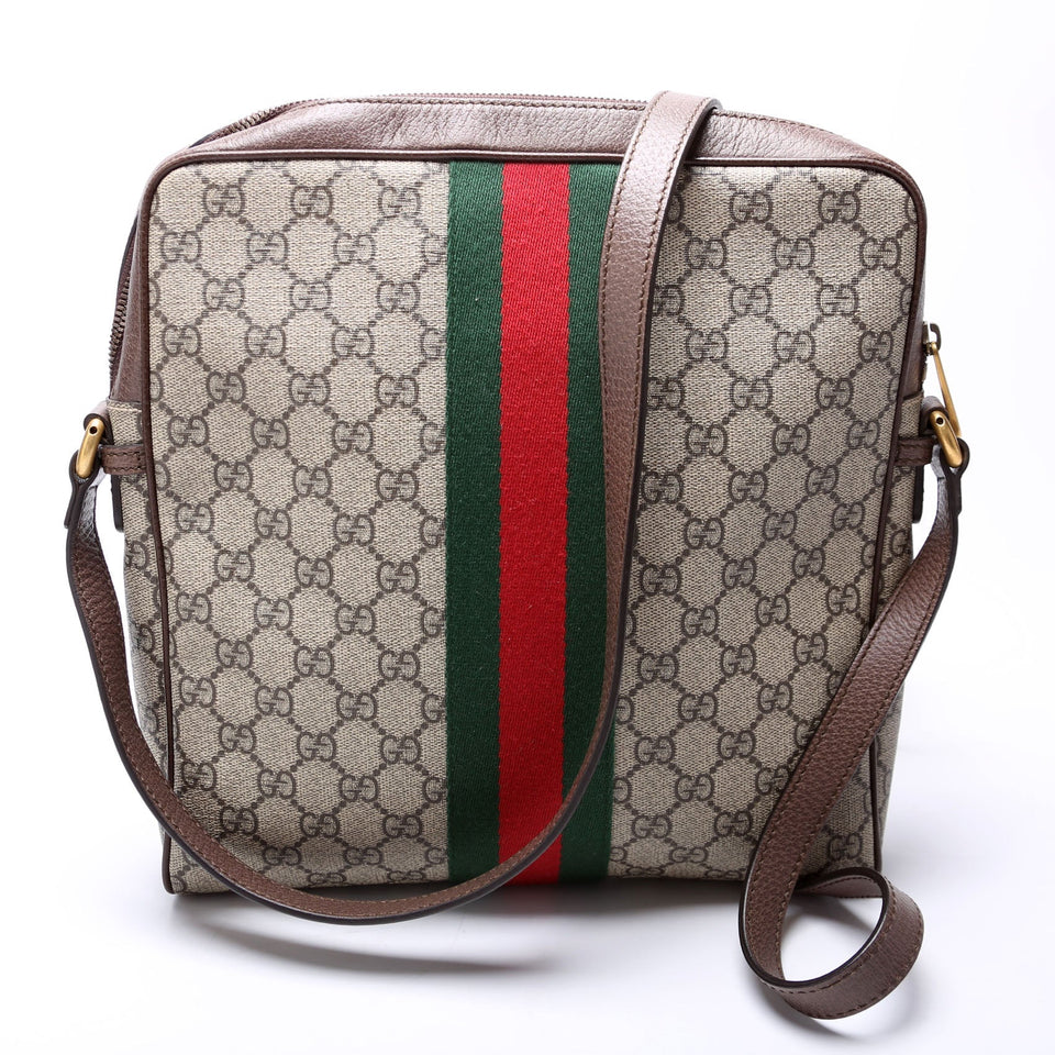 Gucci 547934 Ophidia Messenger Medium Brown Bag
