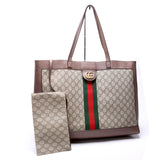 Gucci 547947 Ophidia Soft GG Supreme Medium Tote Brown Bag
