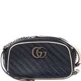 Gucci 447632 Small Leather Camera Blue Bag