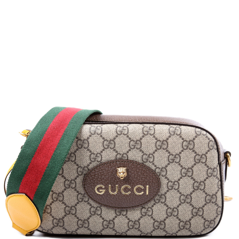 Gucci 476466 GG Supreme Messenger Brown Bag
