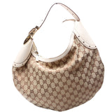 Gucci 145764 GG Canvas Glam Hobo Bag