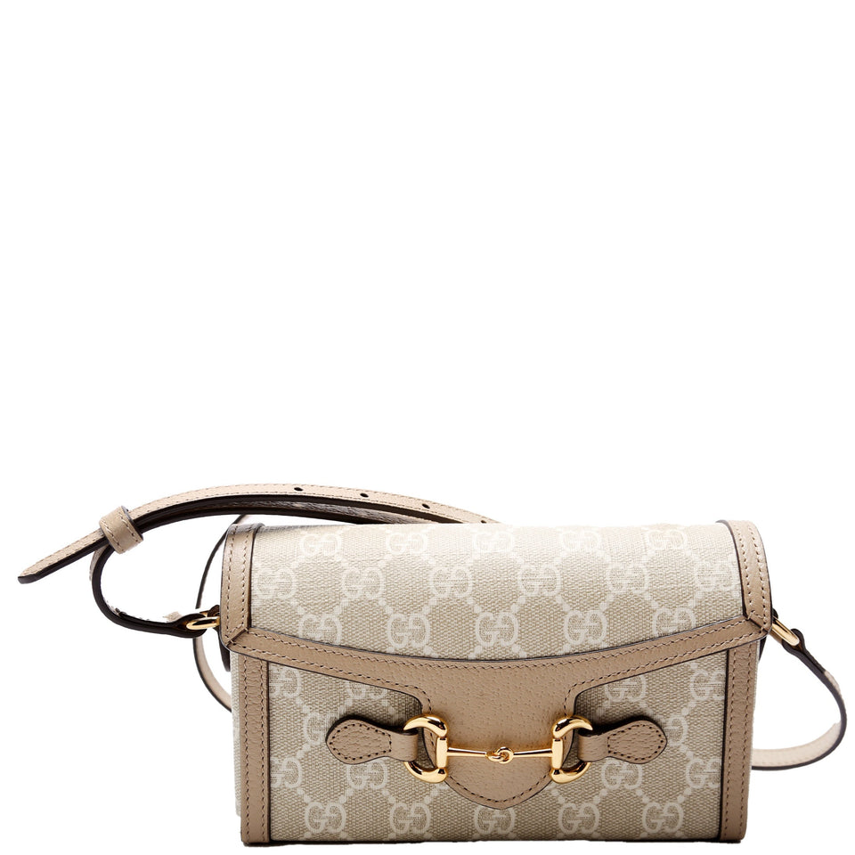 Gucci 699296 1955 Horsebit Mini Beige Bag