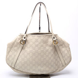 Gucci 232963 GG Twins Medium Tote White Bag
