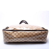 Gucci 293580 GG Crystal Abbey D Ring Large Tote Brown Bag
