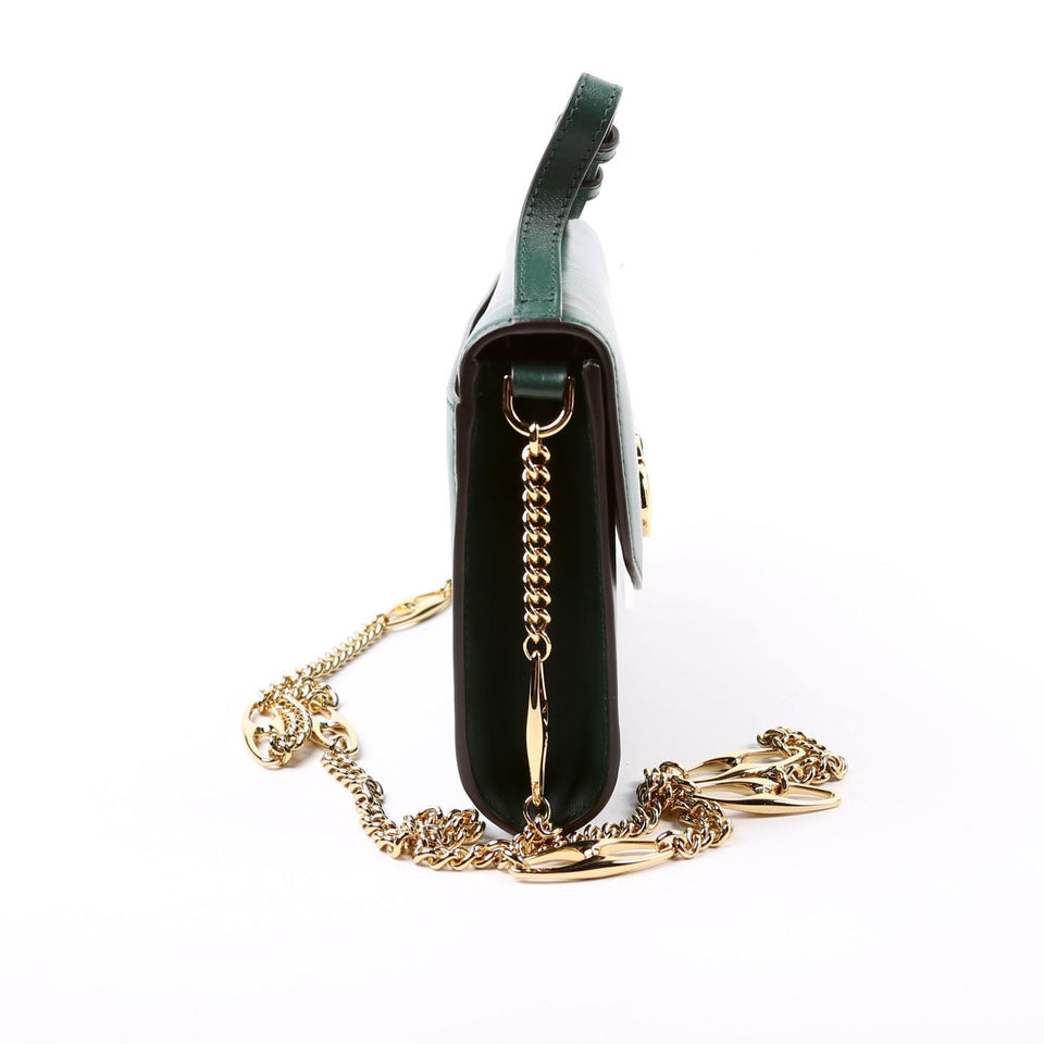 Gucci 564718 Zumi Calf Mini Shoulder Green Bag