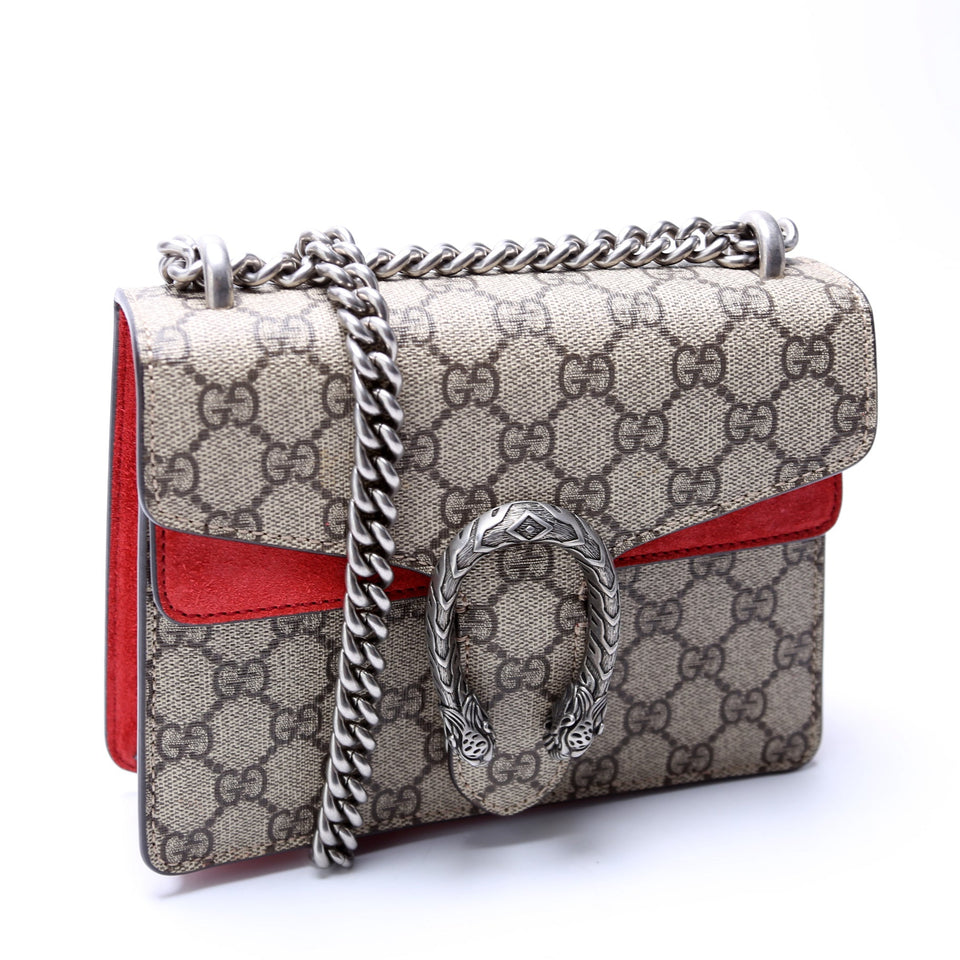 Gucci 421970 Dionysus GG Shoulder Mini Red Bag