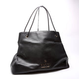 Gucci 419690 Gifford Braided Strap Tote Black Bag
