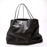 Gucci 419690 Gifford Braided Strap Tote Black Bag