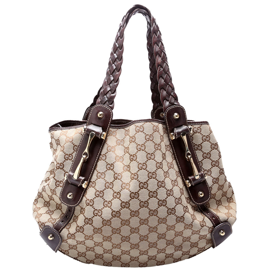 Gucci 162900 Pelham Medium Shoulder Brown Bag
