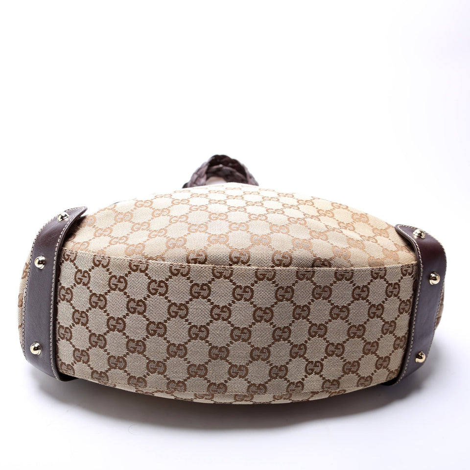 Gucci 162900 Pelham Medium Shoulder Brown Bag
