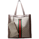 Gucci 519335 Ophidia Soft GG Supreme Large Tote Brown Bag