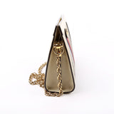 Gucci 503877 GG Supreme Ophidia Small Chain White Bag
