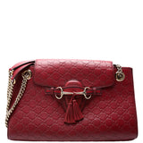 Gucci 295403 GG Canvas Emilie Chain Shoulder Bag