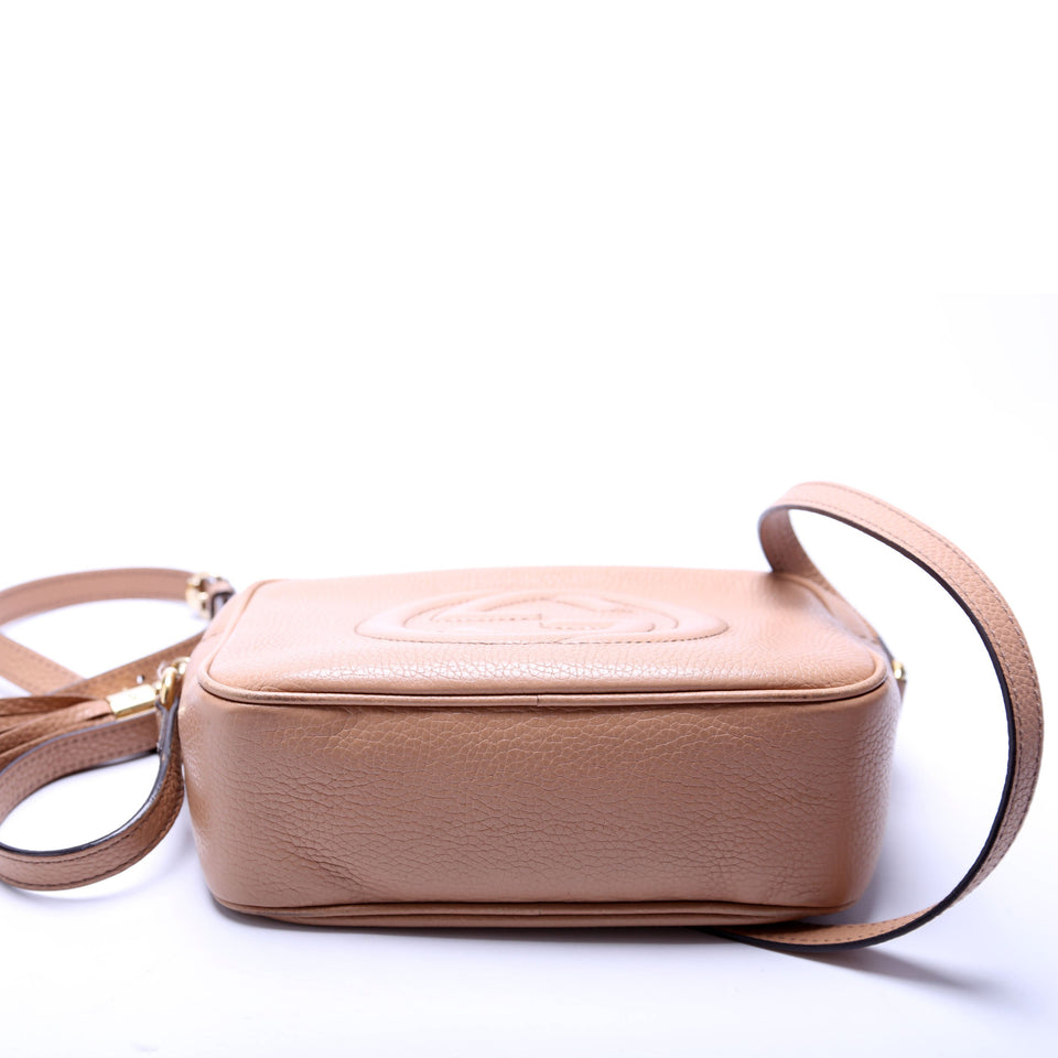 Gucci 308364 Soho Disco Crossbody Tan Bag