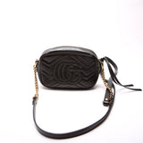 Gucci 448065 Marmont Mini Camera Black Bag