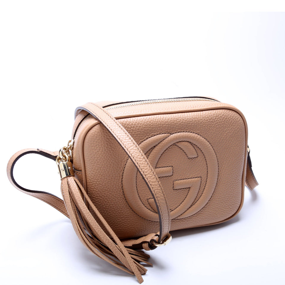 Gucci 308364 Soho Disco Crossbody Tan Bag