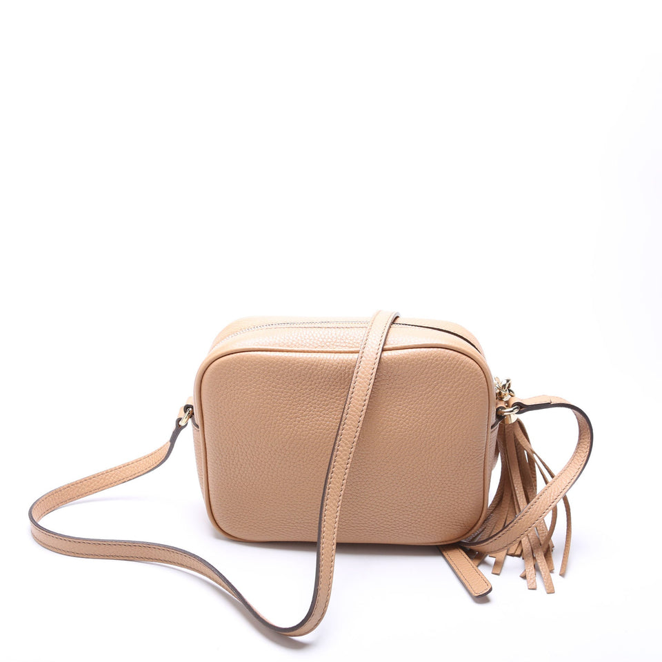 Gucci 308364 Soho Disco Crossbody Tan Bag