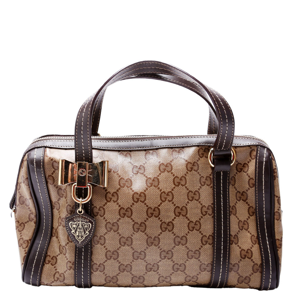 Gucci 181487 Duchessa Crystal Medium Boston Bag