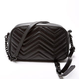 Gucci 447632 Marmont Small Leather Camera Black Bag