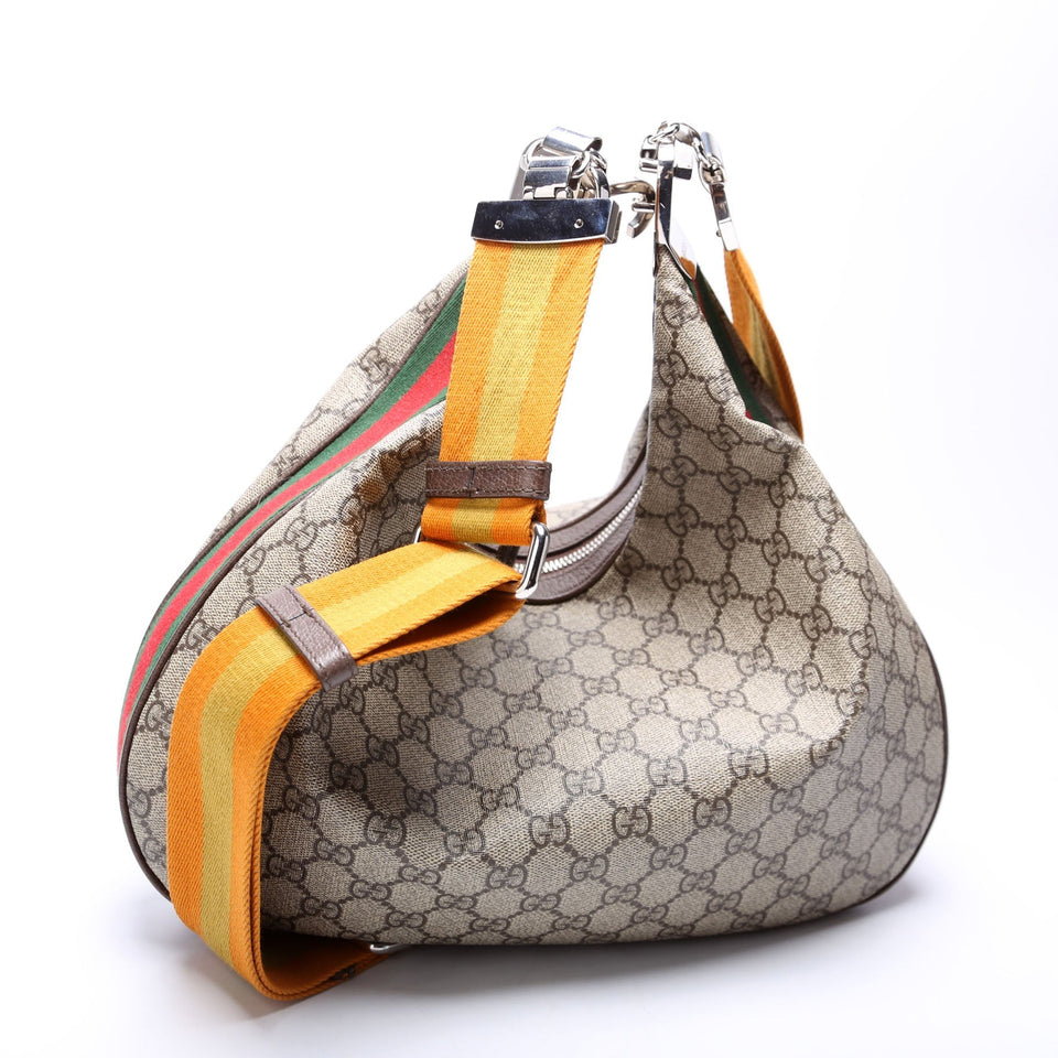 Gucci 702823 Attache GG Supreme Shoulder Medium Bag