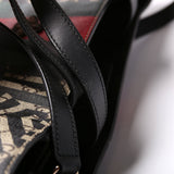 Gucci 450950 Soft GG Supreme Caleido Web Vertical Tote Black/Beige Bag