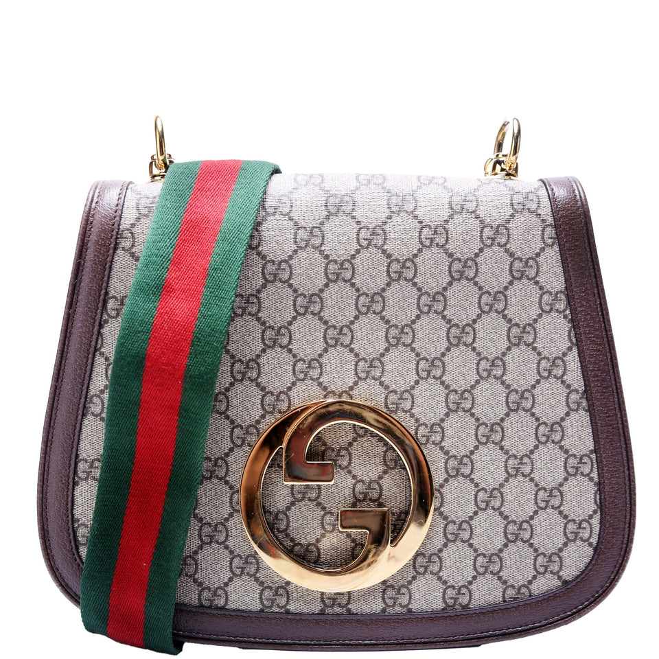 Gucci 699210 GG Supreme Blondie Medium Brown Bag